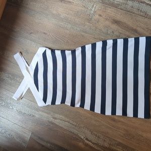 Aritzia Babaton Sculpt Knit Criss Cross Dress